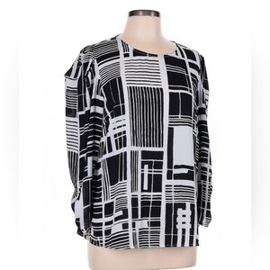 DKNY Black and White Women's Top
